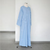 Sora Denim Dress Ruffle Sky