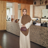 Sada Abaya Linen Jacquard Cream