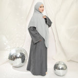 Mahda Abaya Dress Dark Grey