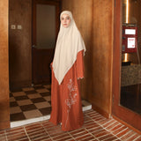 Marwa Embroidery Abaya Terracota Series 2