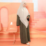 Mahda Abaya Dress Deep Army