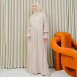 Haila Abaya Knit Ivory