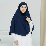 Halima French Khimar Navy