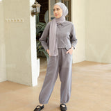 Kimi Set (One Set Linen) Dark Grey