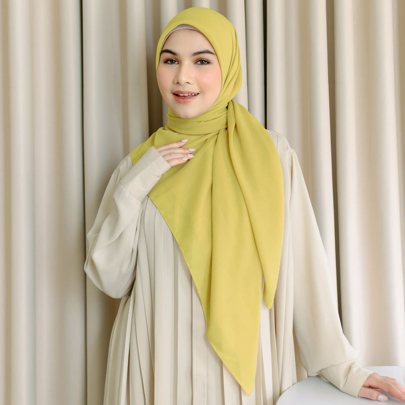 Mima Square Syari (Hijab Segiempat Syari) Lime