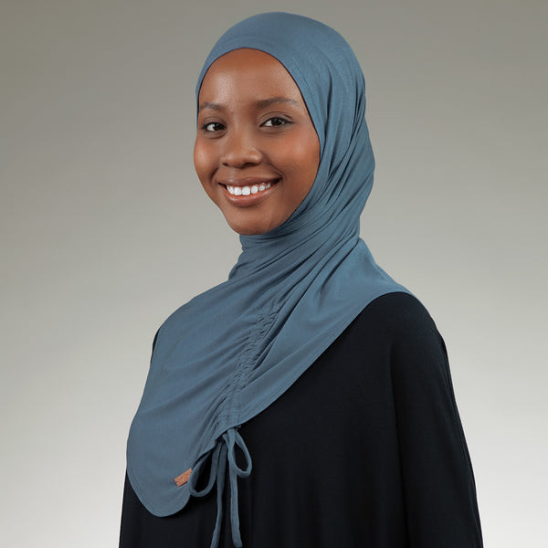 Liora Instan (Hijab Instan Serut Sport Rayon) Denim