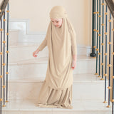 Shameera Prayer Set Kids in Soft Beige 1-2 Tahun (Lozy x Hamidah)