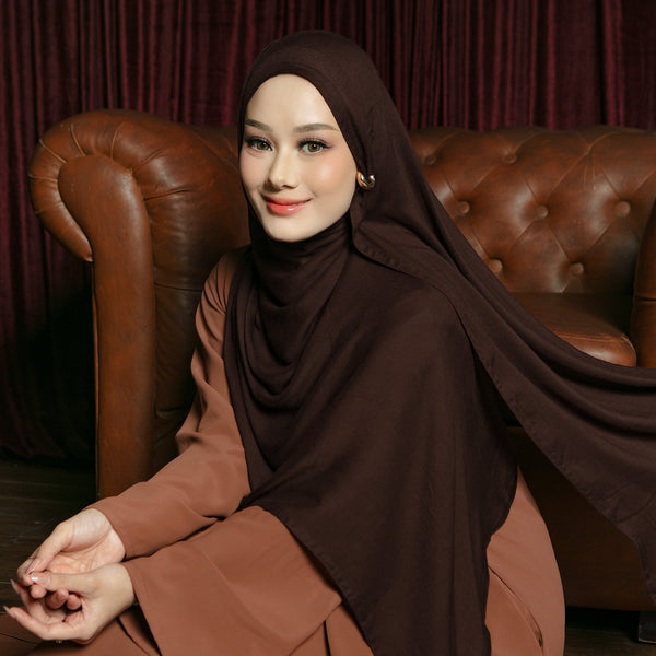Pashmina Viscose Nour Shawl  Lozy x Lesti Mahogany New
