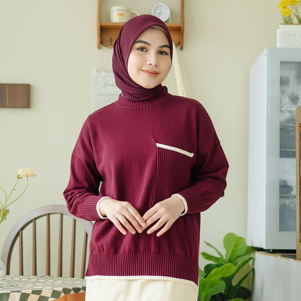 Ruby Knit Maroon