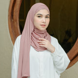 Tana Shawl (Pashmina Kaos Rayon) Mauve Glow