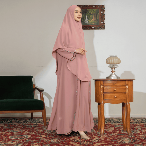 Aisha Abaya (Abaya Dress Haji dan Umrah) Mauve