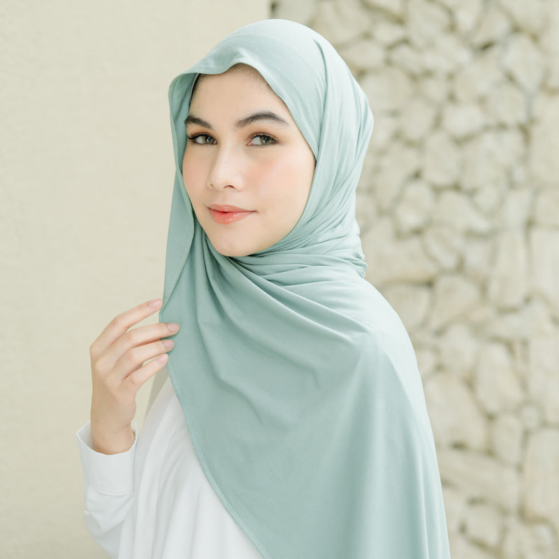 Tana Shawl (Pashmina Kaos Rayon) Mint