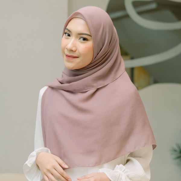 Mima Square Syari (Hijab Segiempat Syari) Misty Rose