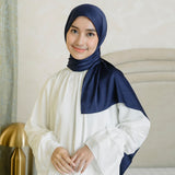 Shadeera Silk Shawl in Navy (Lozy x Shadira)