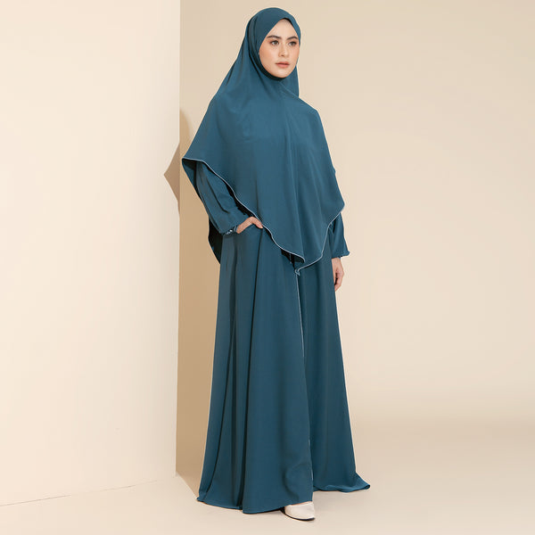 Humaya Abaya Set Navy