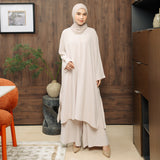 Hanifa Tunik Set Nude Cream