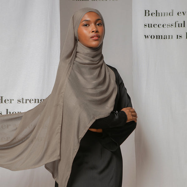 Pashmina Viscose Nour Shawl  Lozy x Lesti Oatmeal New