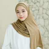 Tana Shawl (Pashmina Kaos Rayon) Olive Sheen