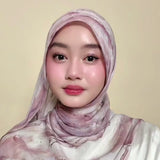 Viscose Printed Modal Coral Watercolor