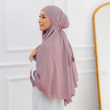 Halima French Khimar Purple