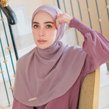 Ovel Shawl in Purple Pastel (Lozy x Hamidah)