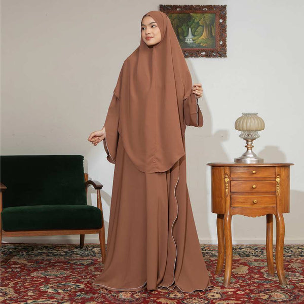 Aisha Abaya (Abaya Dress Haji dan Umrah) Rustic