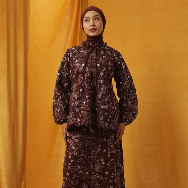 Floure Embroidery Set Burgundy S-M Series 1
