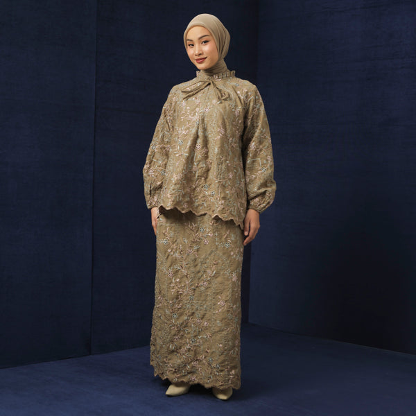 Floure Embroidery Set Dessert Taupe S-M Series 5