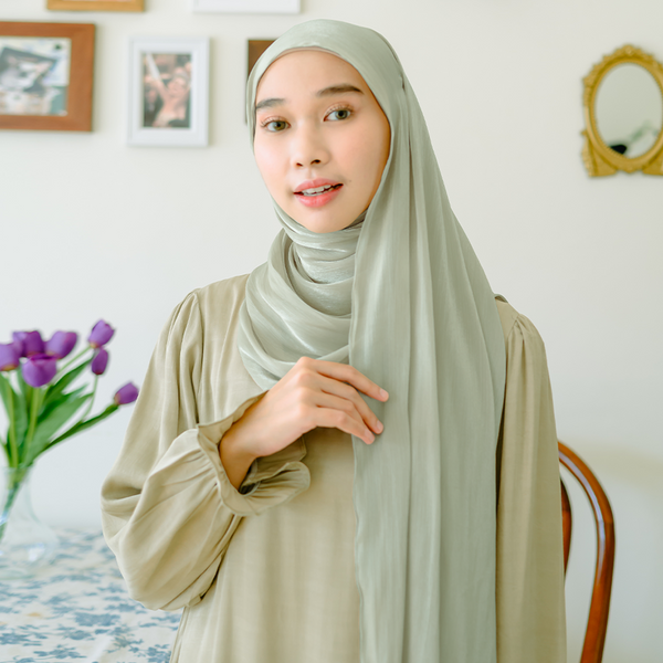 Yora Silk Shawl Sage