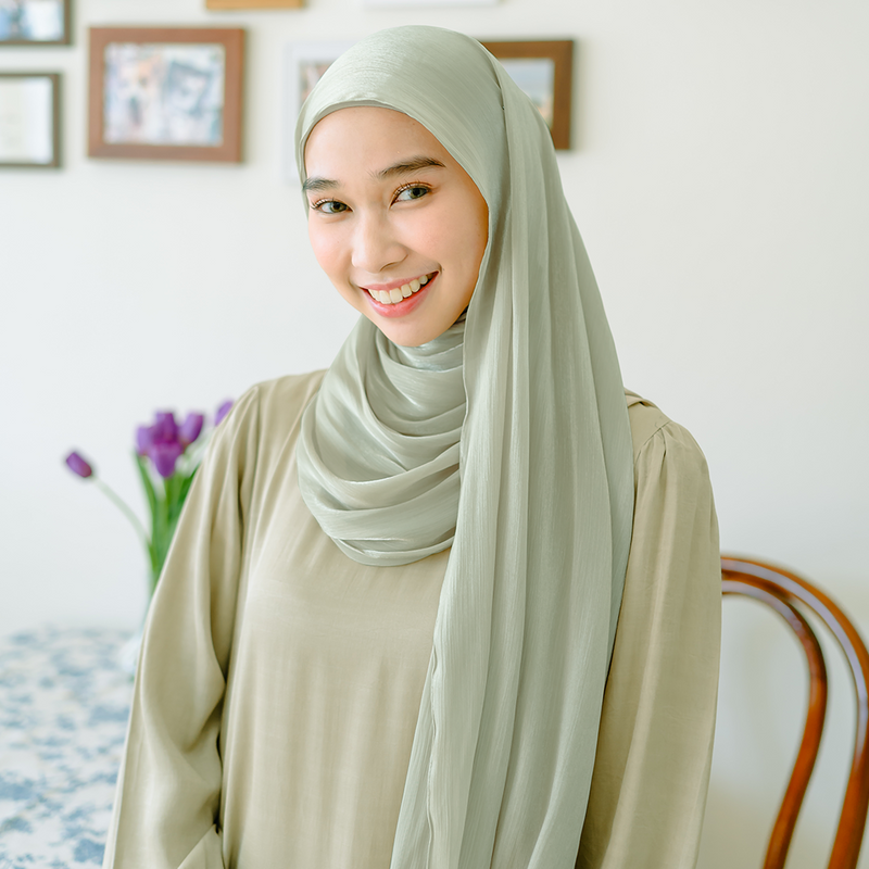 Yora Silk Shawl Sage