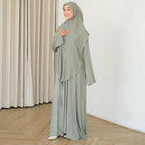 Saira Abaya Set Sage