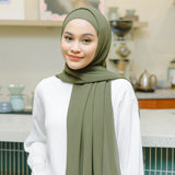 Bawal Eyelash Shawl Soft Army