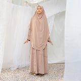 Havina Abaya Set Soft Beige