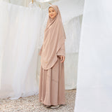 Havina Abaya Set Soft Beige