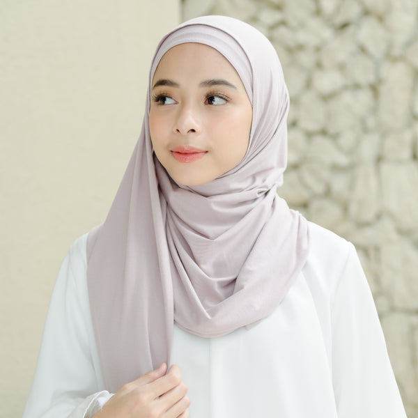 Tana Shawl (Pashmina Kaos Rayon) Soft Lilac