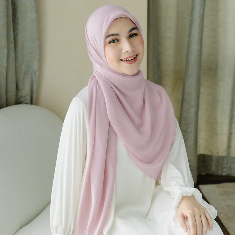 Mima Square Syari (Hijab Segiempat Syari) Soft Pink