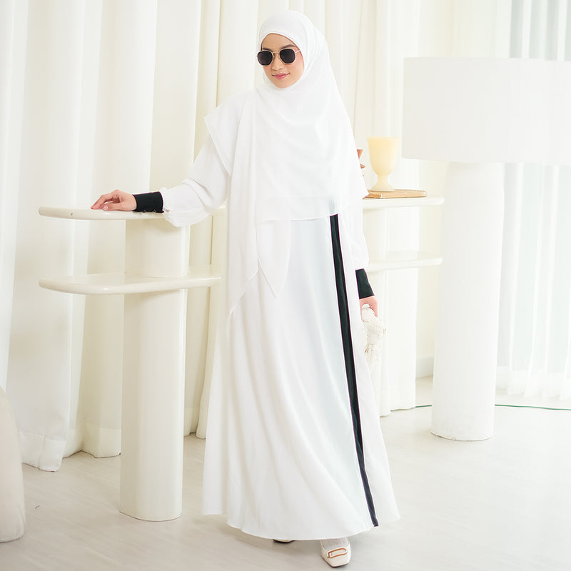 Saraya Abaya Broken White