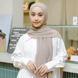 Bawal Eyelash Shawl Tan