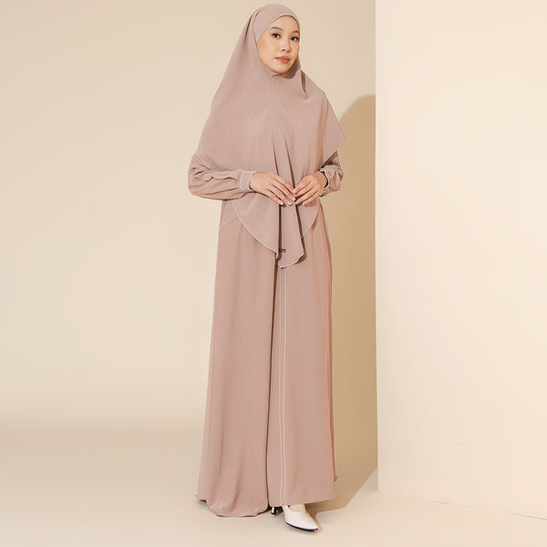 Humaya Abaya Set Tan