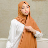 Tana Shawl (Pashmina Kaos Rayon) Terracotta