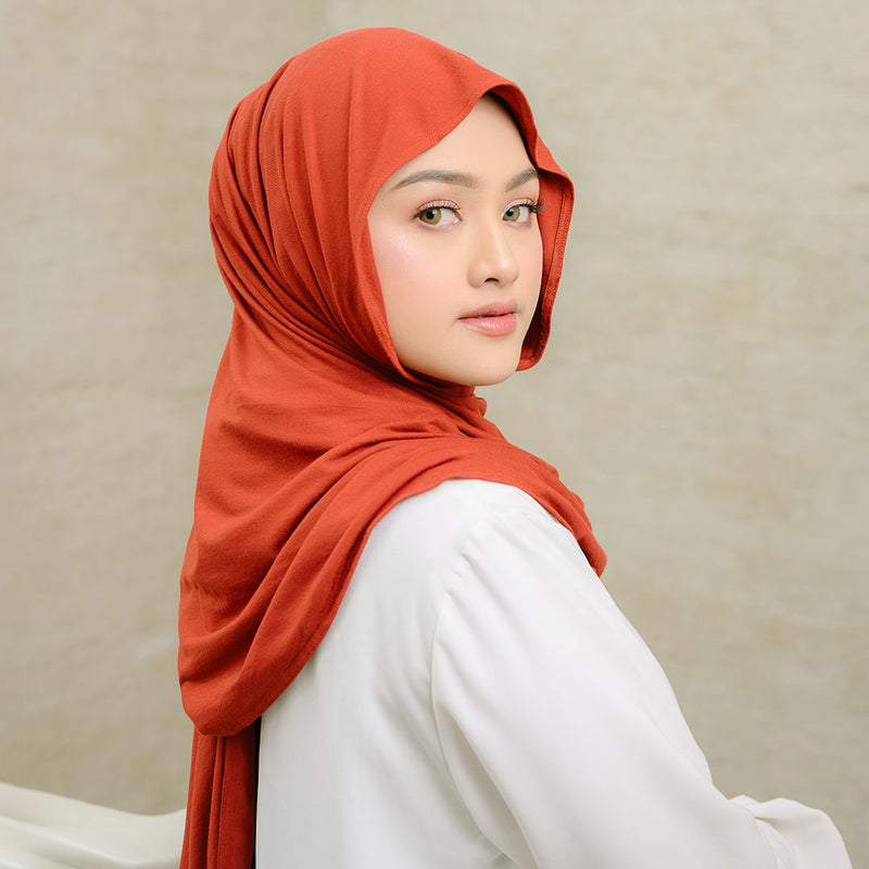 Tana Shawl (Pashmina Kaos Rayon) Brick