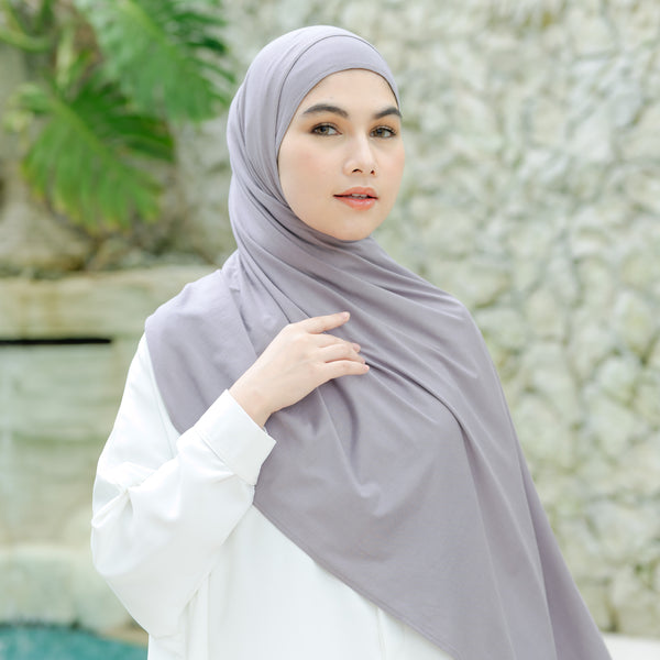 Tana Shawl (Pashmina Kaos Rayon) Tea Rose