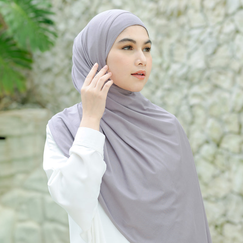 Tana Shawl (Pashmina Kaos Rayon) Tea Rose