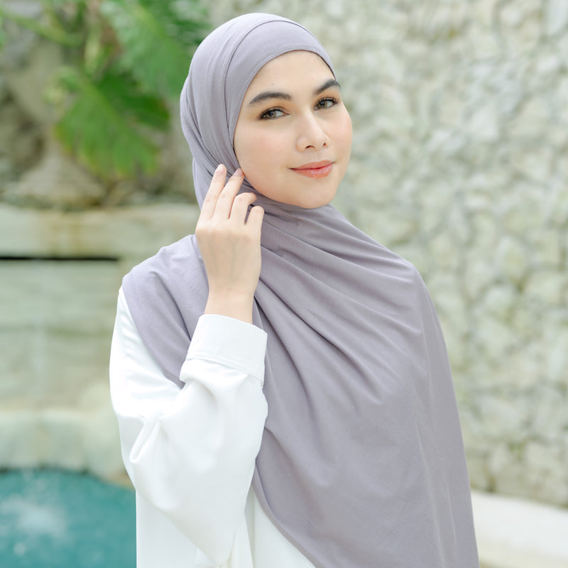 Tana Shawl (Pashmina Kaos Rayon) Tea Rose