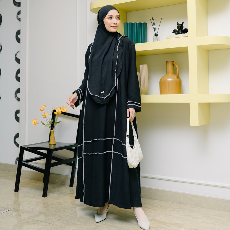 Khansa Abaya Set Black