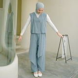 Nami Set (One Set Linen) Blue Grey