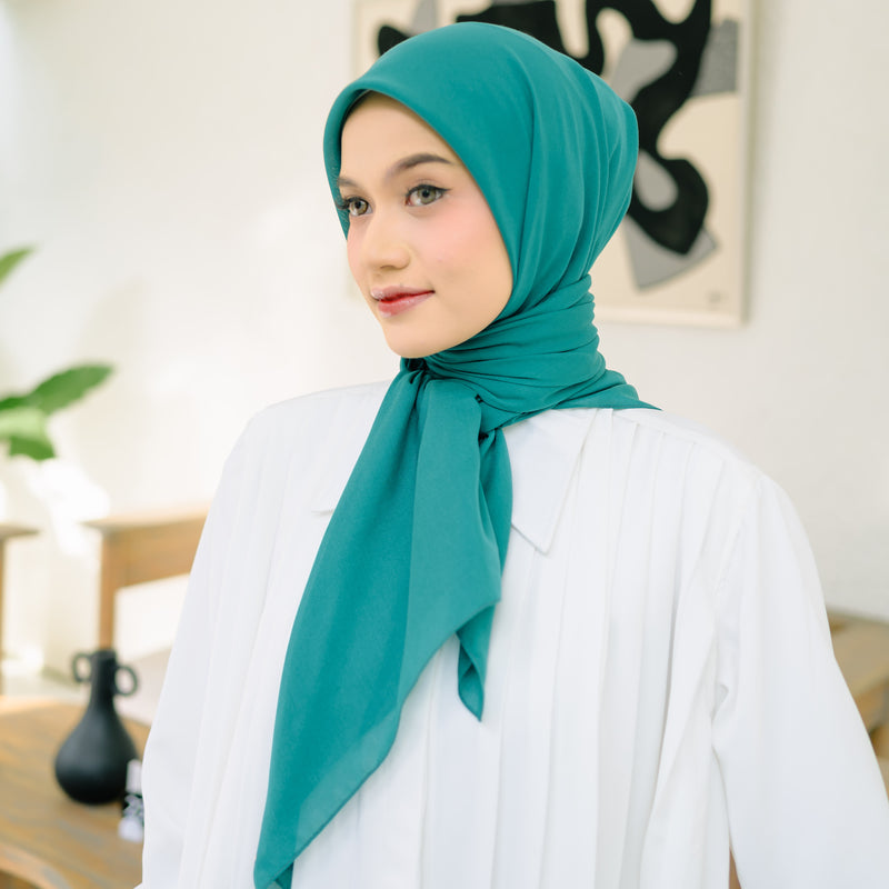 Haraa Voal Plain Green Tosca
