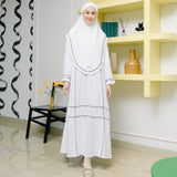 Khansa Abaya Set Broken White