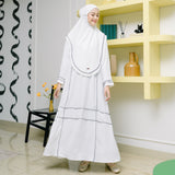 Khansa Abaya Set Broken White