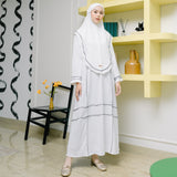 Khansa Abaya Set Broken White